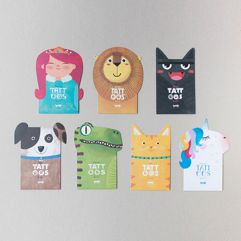 10 cat temporary tattoos